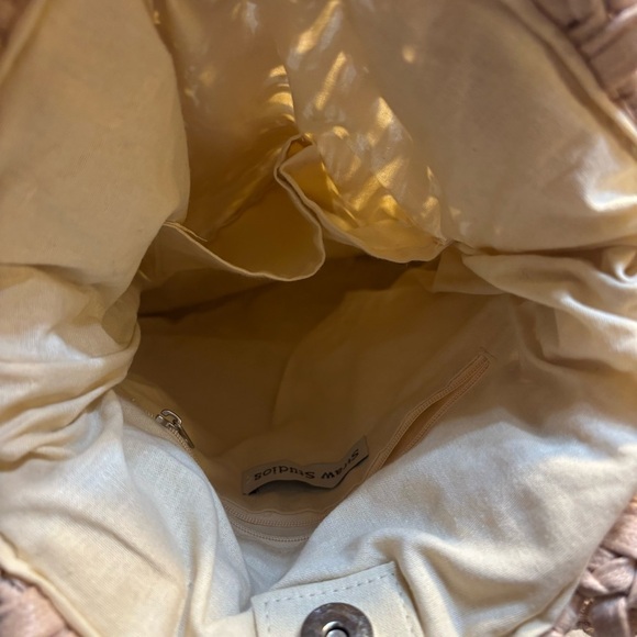 Straw Studios Cream Woven Tote - Picture 12 of 15